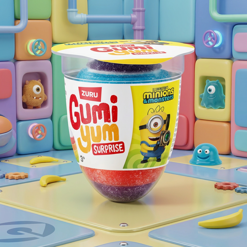 Gumi Yum Surprise MINIONS & MONSTERS Gummy Egg & Toy 26g