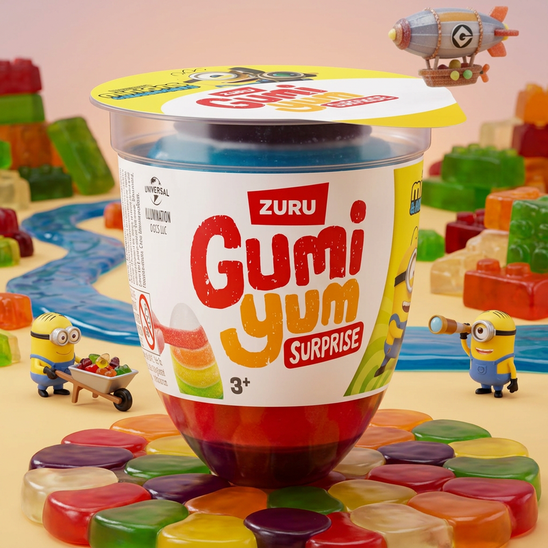 Gumi Yum Surprise MINIONS & MONSTERS Gummy Egg & Toy 26g