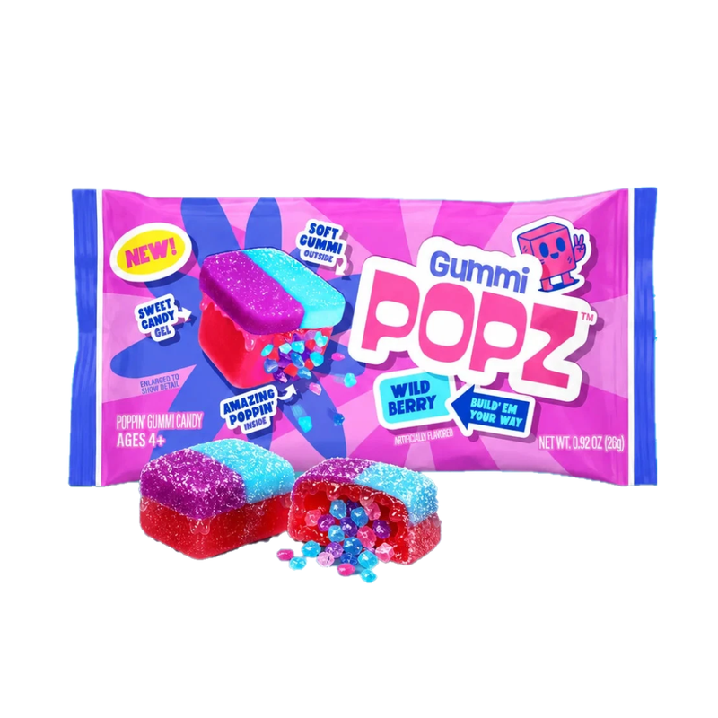 Gummi POPZ WILD BERRY Build-Your-Own Gummy, Gel & Popping Candy Kit 26g