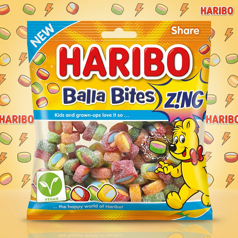 Haribo Balla Bites ZING Share Bag 140g