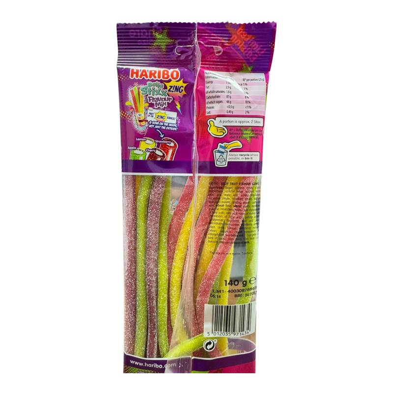 Haribo Balla Stixx Zing FLAVOUR MIX LIMITED EDITION 140g