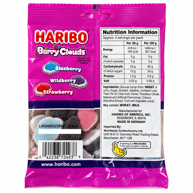 Haribo Berry Clouds Share Bag 117g