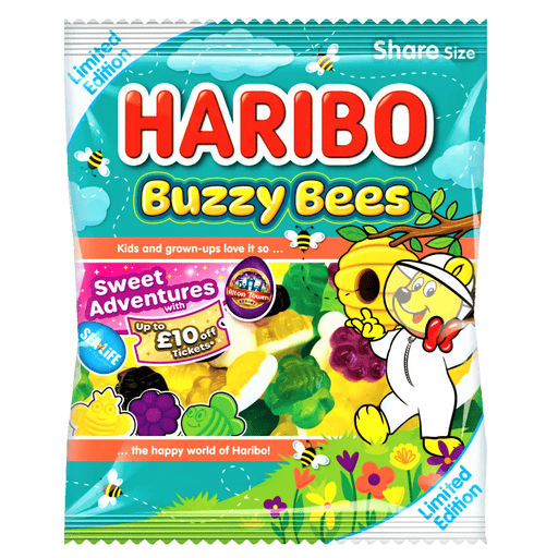 Haribo Buzzy Bees LIMITED EDITION Share Bag 160g - Happy Candy UK LTD