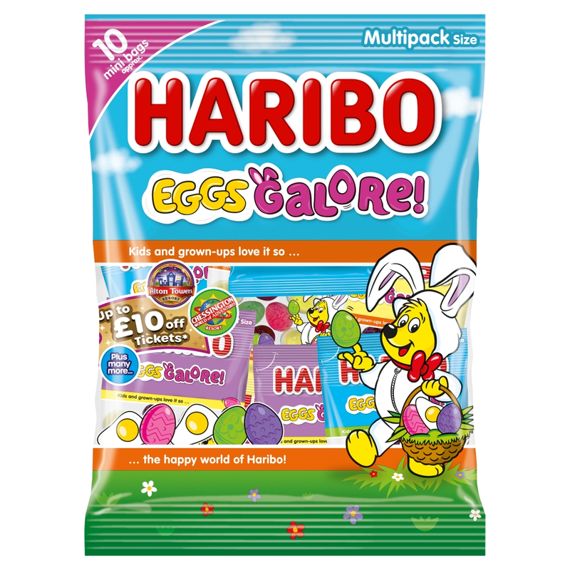 Haribo EGGS GALORE Easter Sweets 10x16g Multipack 160g