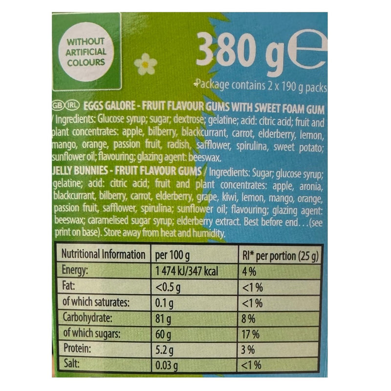 Haribo Eggs Galore & Jelly Bunnies Gift Box 380g