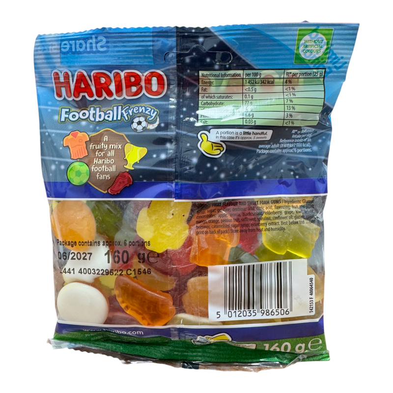 Haribo Football Frenzy LIMITED EDITION Bag 160g