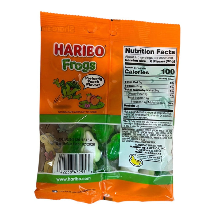 Haribo Frogs Share Bag (USA) 142g - Happy Candy UK LTD