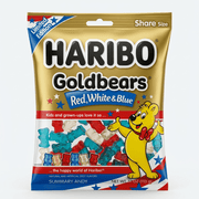 Haribo Goldbears RED WHITE & BLUE Sweets Share Bag (USA) 113g