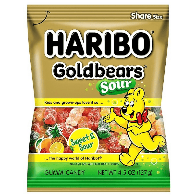 Haribo Goldbears Sour (USA) 127g - Happy Candy UK LTD