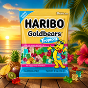 Haribo Goldbears TROPICAL Sweets Share Bag (USA) 113g