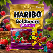 Haribo Goldbears WILD BERRY Sweets Share Bag (USA) 142g