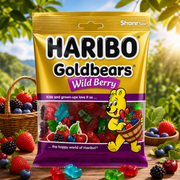 Haribo Goldbears WILD BERRY Sweets Share Bag (USA) 142g