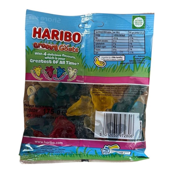 Haribo GROOVY GOATS LIMITED EDITION Share Bag 175g - Happy Candy UK LTD