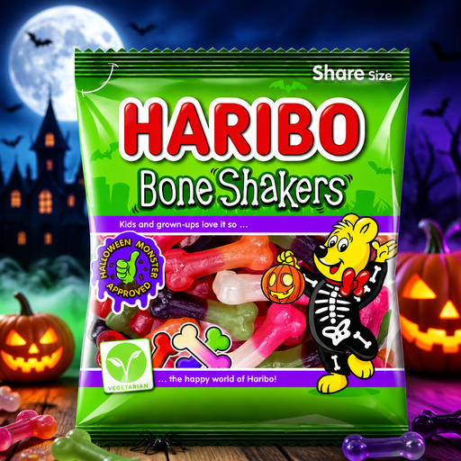 Haribo Halloween BONE SHAKERS Share Bag 160g