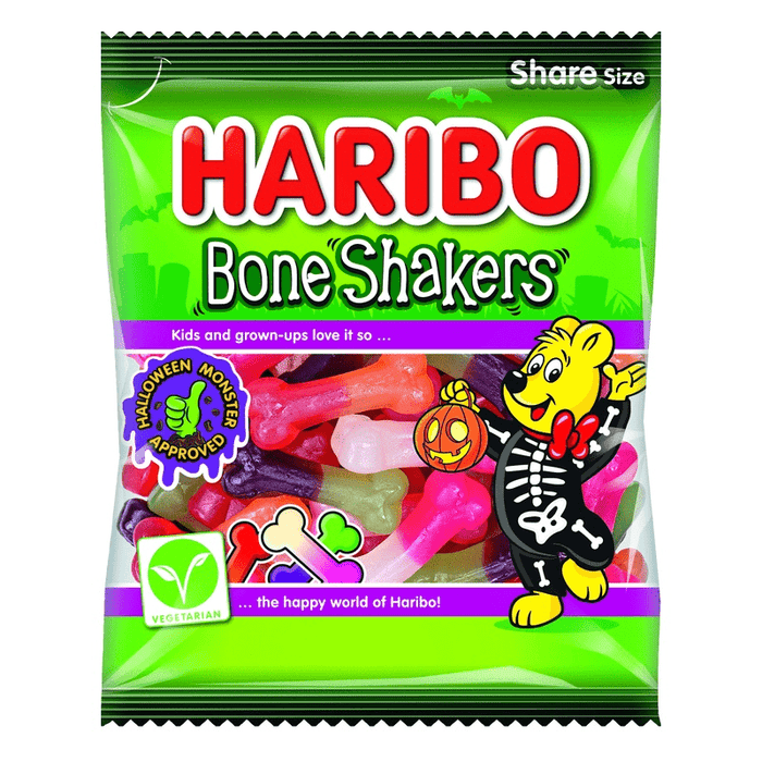 Haribo Halloween BONE SHAKERS Share Bag 160g - Happy Candy UK LTD