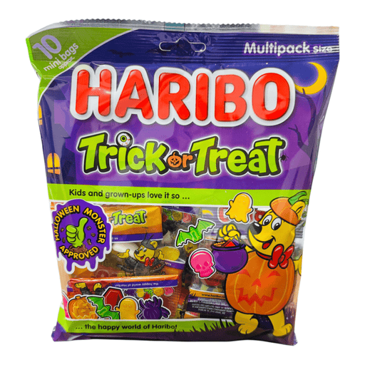 Haribo Halloween Trick or Treat 10x16g Fun Size Bags Multipack 160g - Happy Candy UK LTD