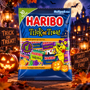 Haribo Halloween Trick or Treat 10x16g Fun Size Bags Multipack 160g