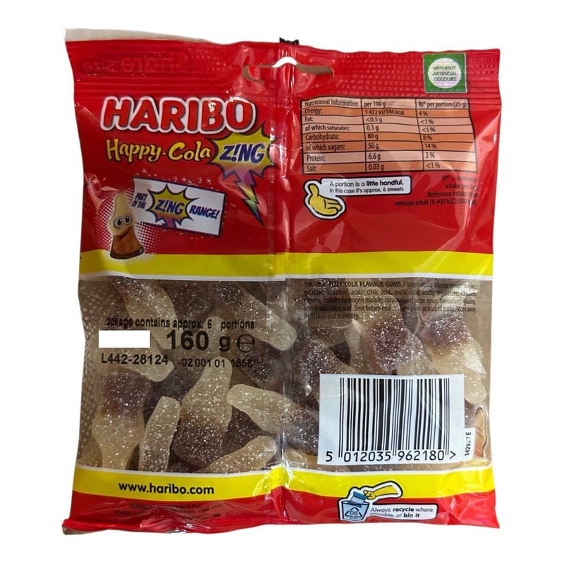 Haribo Happy Cola Zing Share Bag 160g