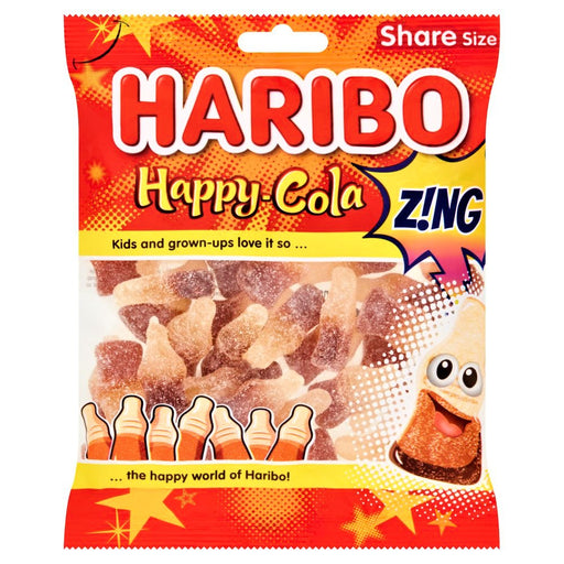 Haribo Happy Cola Zing Share Bag 160g - Happy Candy UK LTD