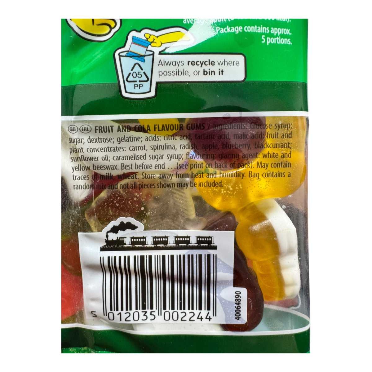 Haribo HARRY POTTER LIMITED EDITION Draco Malfoy Sweets Share Bag 160g ...