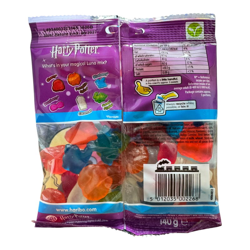Haribo HARRY POTTER LIMITED EDITION Luna Sweets Share Bag 160g