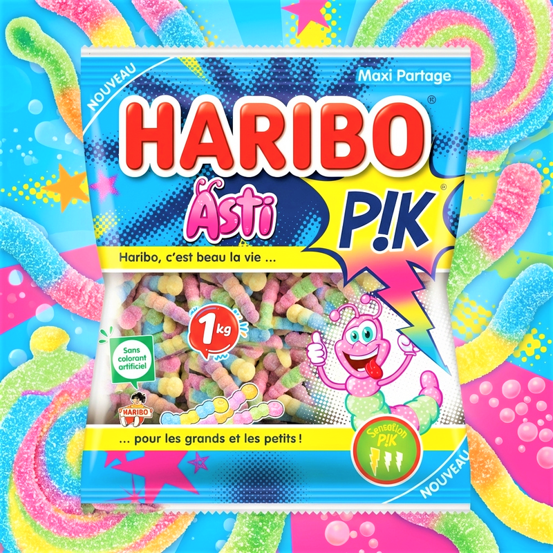 Haribo International Asti P!K 1KG Maxi Pack (FRANCE)