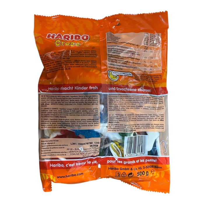 Haribo International CROCO 500g Maxi Pack (FRANCE) - Happy Candy UK LTD