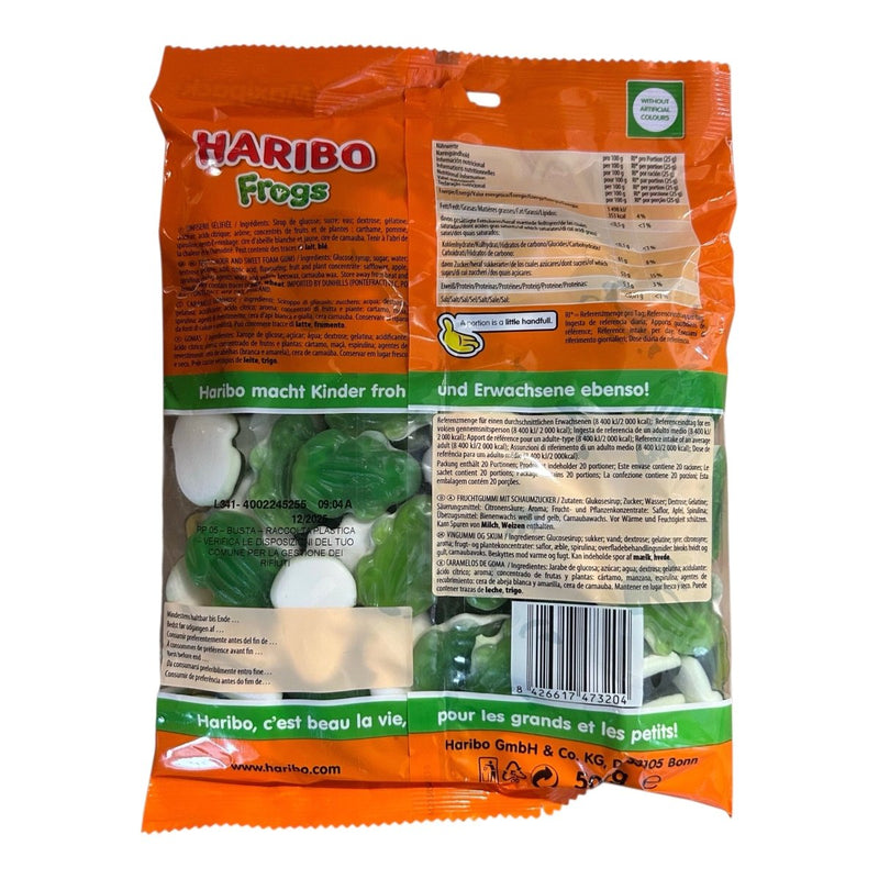 Haribo International FROGS 500g Maxi Pack (FRANCE) - Happy Candy UK LTD