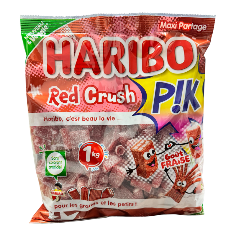 Haribo International RED CRUSH P!K (IMPORT) 1KG