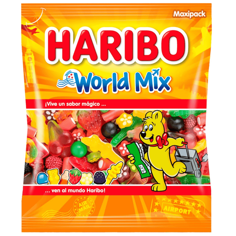 Haribo International WORLD MIX 1KG Maxi Pack (FRANCE) - Happy Candy UK LTD