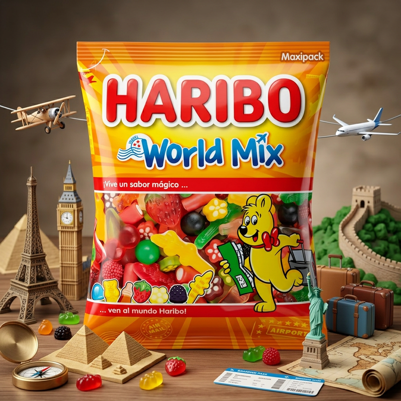 Haribo International WORLD MIX 1KG Maxi Pack (FRANCE)