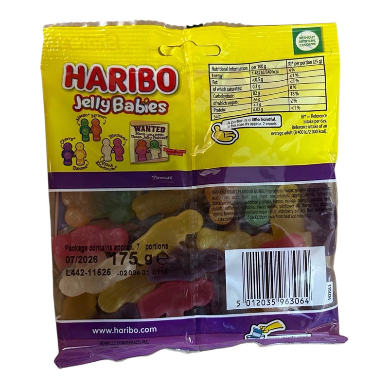 Haribo Jelly Babies Double Trouble Share Bag 175g - Happy Candy UK LTD