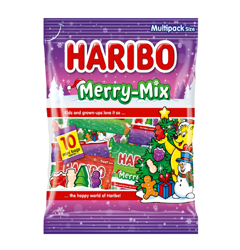 Haribo Merry Mix CHRISTMAS 10x16g Fun Size Bags Multipack 160g