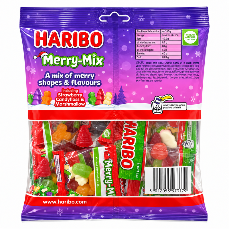 Haribo Merry Mix CHRISTMAS 10x16g Fun Size Bags Multipack 160g
