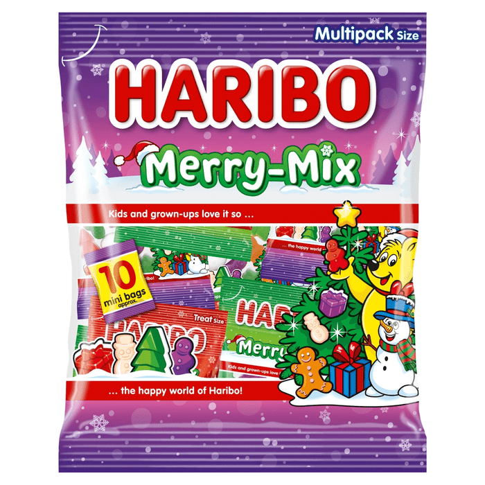 Haribo Merry Mix CHRISTMAS 10x16g Fun Size Bags Multipack 160g