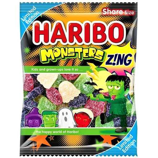 Haribo Monsters Zing Share Bag 160g - Happy Candy UK LTD