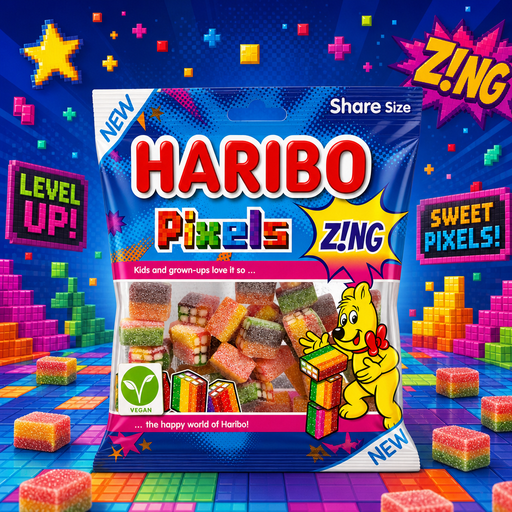Haribo PIXELS Zing Share Bag 140g