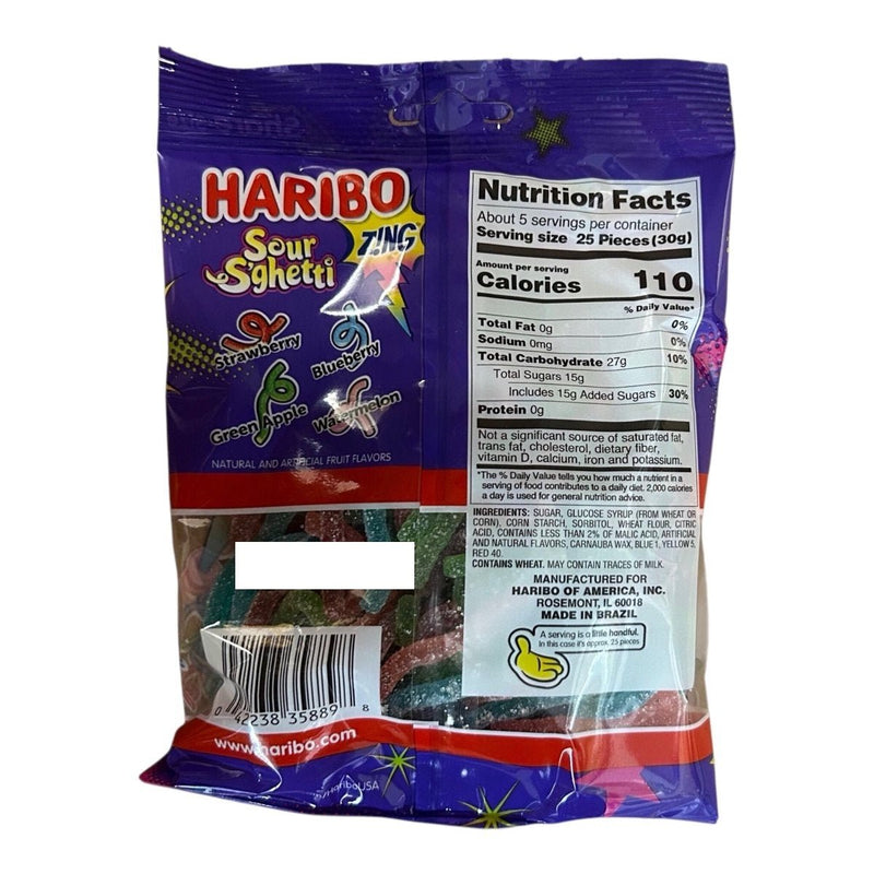 Haribo Sour S’ghetti Share Bag (USA) 142g