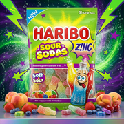 Haribo Sour Sodas Zing (USA) 127g