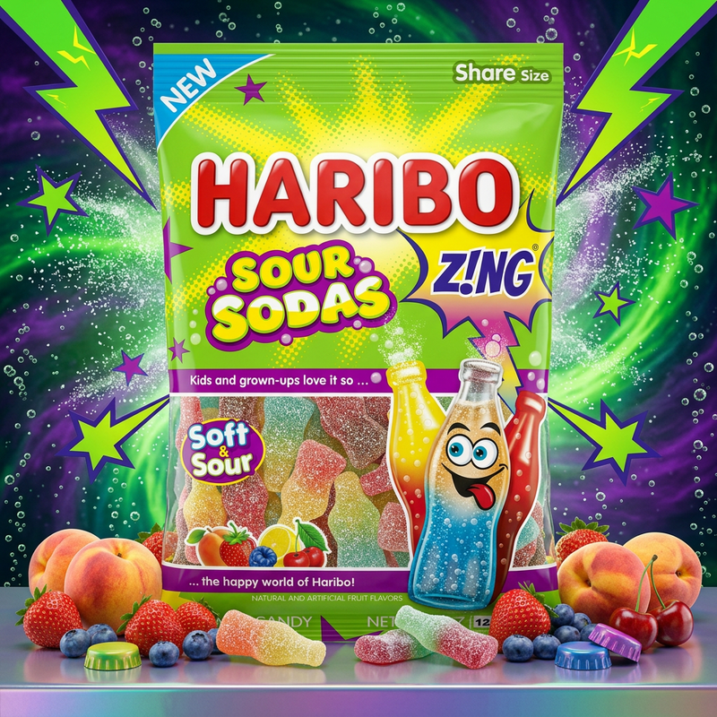 Haribo Sour Sodas Zing (USA) 127g
