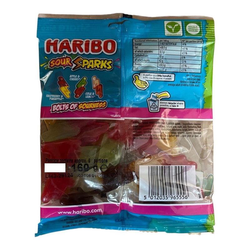 Haribo Sour Sparks Share Bag 160g