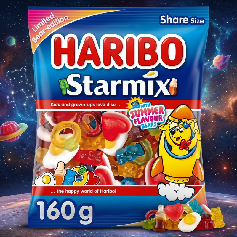 Haribo Starmix SUMMER BEARS Limited Bear Edition Bag 160g