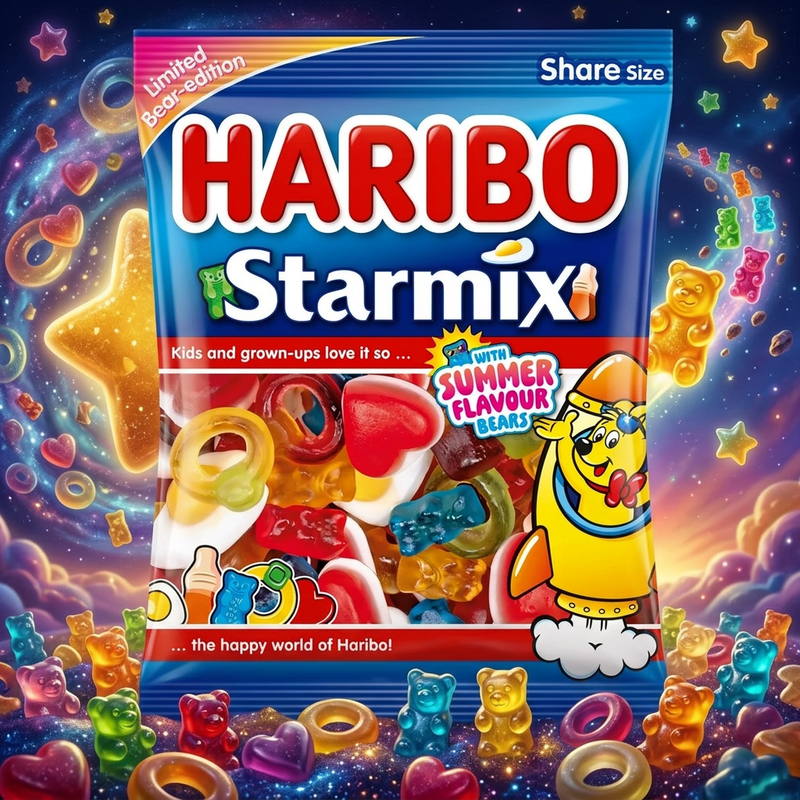Haribo Starmix SUMMER BEARS Limited Bear Edition Bag 160g