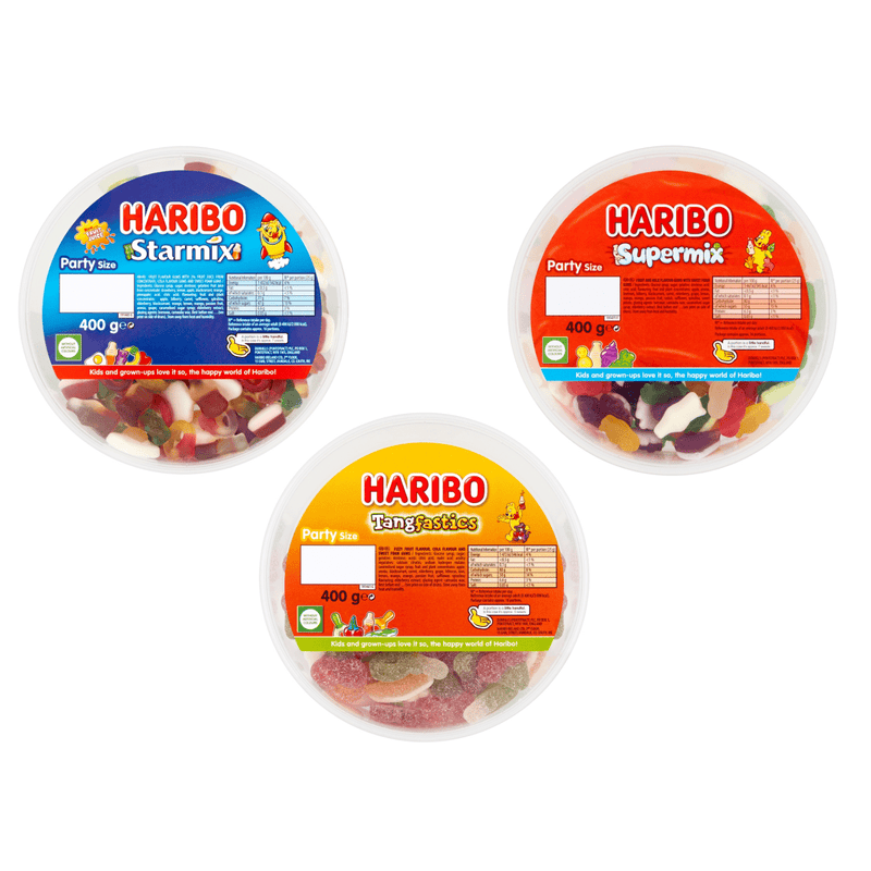 Haribo Starmix Tangfastics Supermix Party Tub 400g