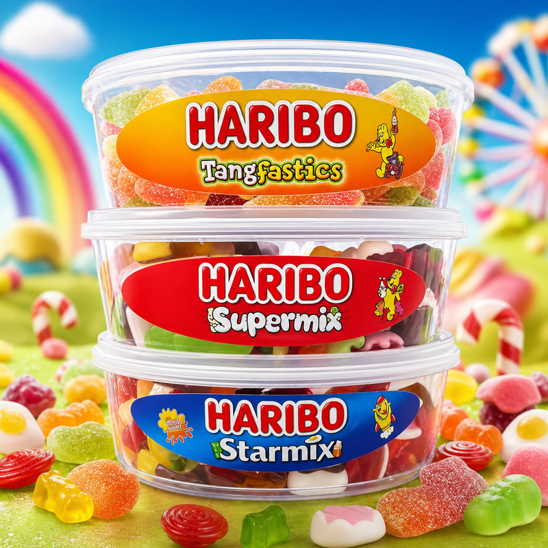 Haribo Starmix Tangfastics Supermix Party Tub 400g
