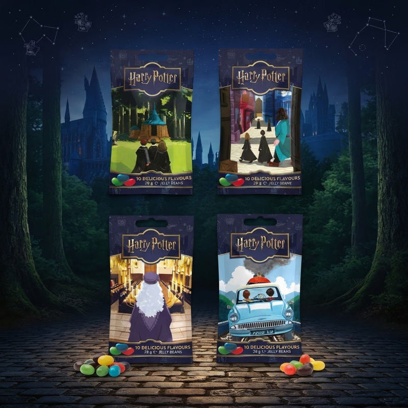Harry Potter Hogworts 10 Flavour Jelly Belly Bags 4x28g