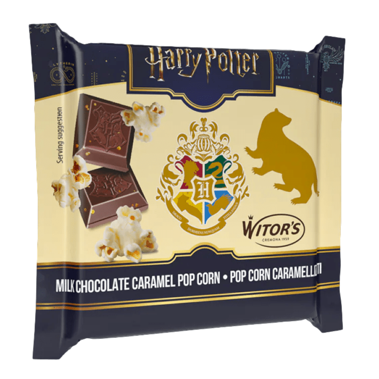 Harry Potter Milk Chocolate Caramel Popcorn Bar 40g
