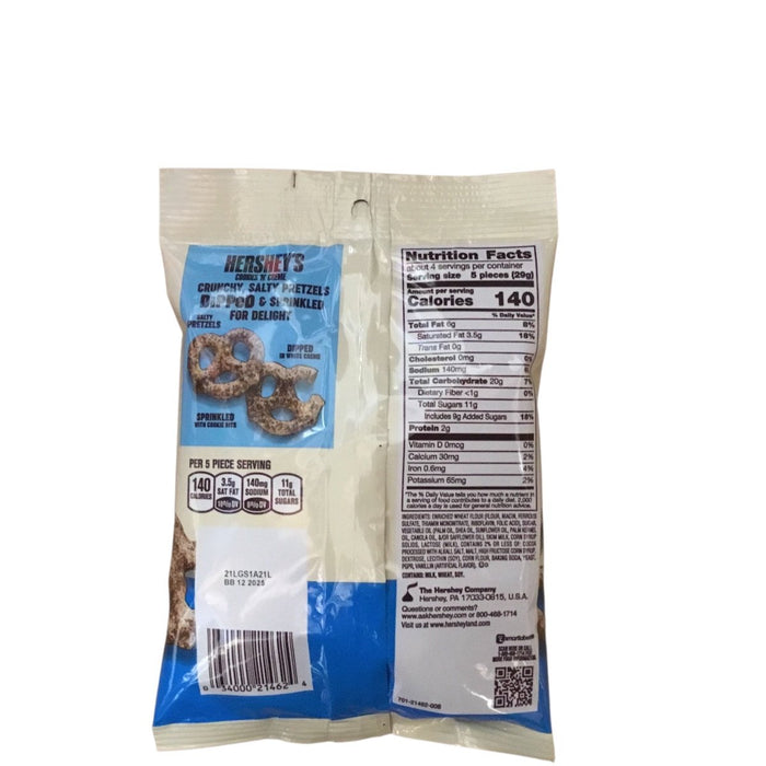 Hershey's Cookies 'N' Cream Dipped Pretzels (USA) 120g - Happy Candy UK LTD