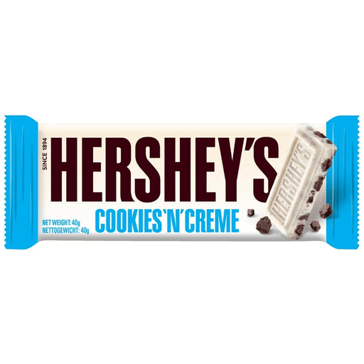 Hershey's Cookies 'N' Creme Chocolate Bar 40g