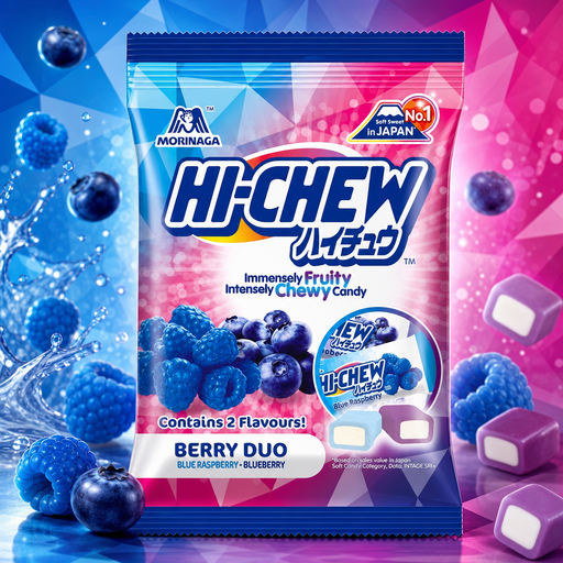 Hi-Chew Berry Duo Mix Chewy Candy Bag 80g